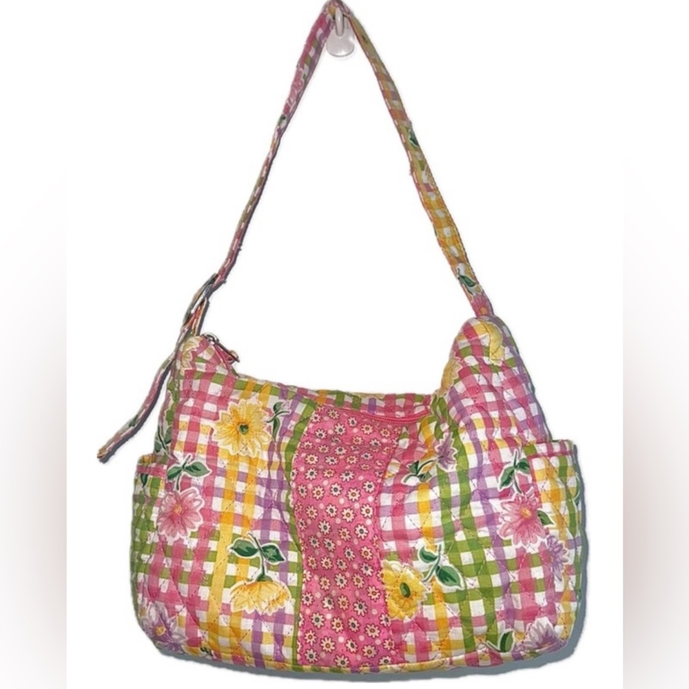 Floral Patchwork Shoulder Bag quilted purse